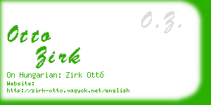 otto zirk business card